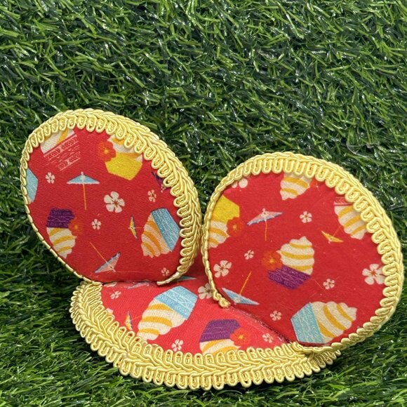 Disney Dress Shop Dole Whip Print HANDMADE Mouse Ear Hat/ Fascinator Hat - Picture 2 of 5